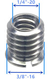 1/4-20 to 3/8 Thread Adapter