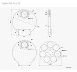 ZWO 7-Position EFW (7x2") 2025