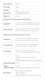 ZWO FF110 APO specifications table