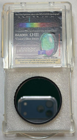 Used Baader O-III Nebula Visual Filter (10nm), 2"