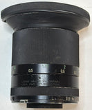 Vintage Tamron SP 90mm f/2.5 lens and hood (Japanese-made)