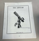 Refurbished TEC140ED f/7 Apochromatic Refractor with rings, case