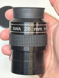 Used SVBONY SV154 26mm Telescope Eyepiece 2 inch, Super Wide Angle SWA Eyepiece 70°