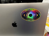 April 8, 2024 Total Solar Eclipse Hologram Sticker