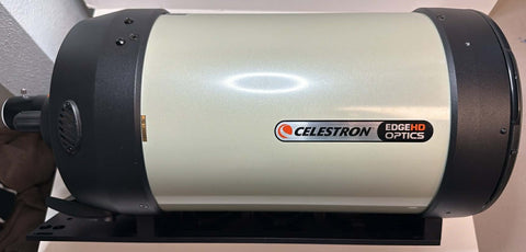 Used Celestron EdgeHD 800 OTA, ADM Losmandy rail, dew heater ring and shield, padded case
