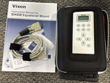 Like New Vixen SXD2 EQ mount w/SXG-HAL130 tripod, SXG Half Pillar + Starbook One controller
