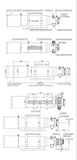 ZWO FF110 APO dimension diagram with labeled parts and 300mm Vixen dovetail