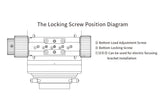ZWO FF110 APO focuser locking screw position diagram