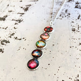 Nebula Rainbow Pendant Necklace