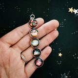 Nebula Rainbow Pendant Necklace