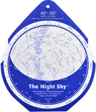 The Night Sky Planisphere 40-50 - Large