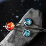 Sun Earth Moon Hair Clip