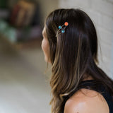 Sun Earth Moon Hair Clip