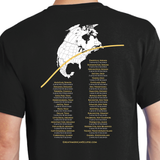 2024 Total Eclipse - Glow-in-the-dark corona t-shirt with concert-style back - Mens