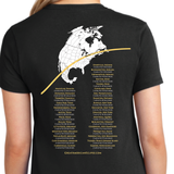 2024 Total Eclipse - Glow-in-the-dark corona t-shirt with concert-style back - Ladies